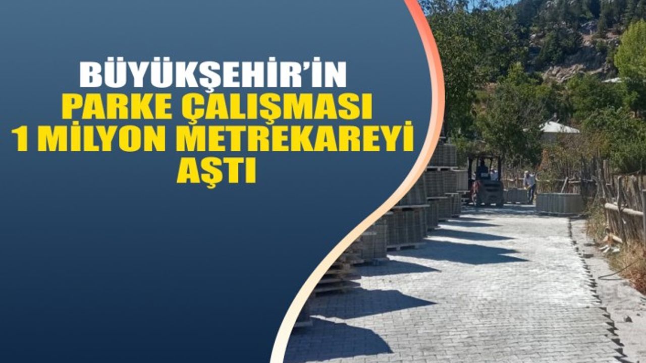Büyükşehir’in Parke Çalışması 1 Milyon Metrekareyi Aştı