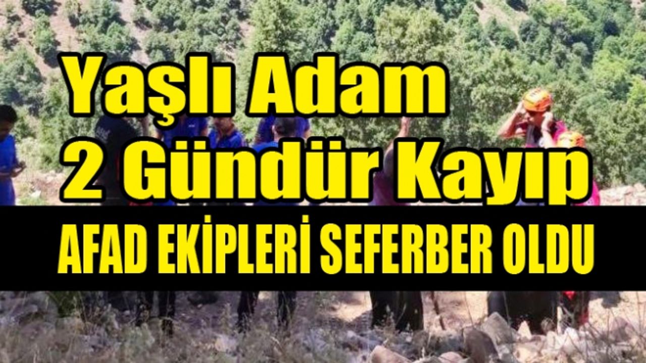 AFAD Ekipleri Kayıp Yaşlı Adam İçin Seferber Oldu