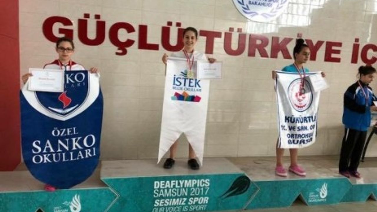 SANKO Okulları Yüzücüsü Beril Öztürk Yine Türkiye İkincisi Oldu
