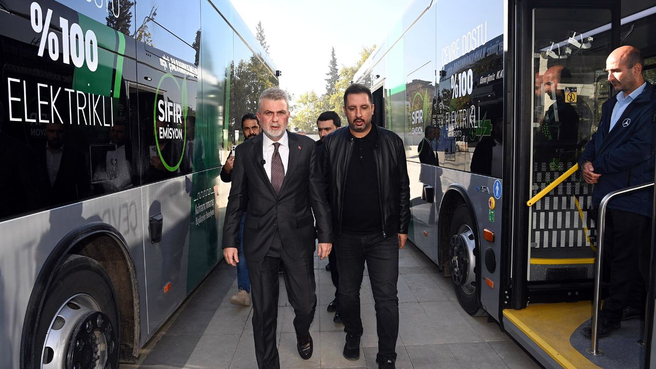 Kahramanmaraş’ta Elektrikli Otobüs Dönemi Başladı