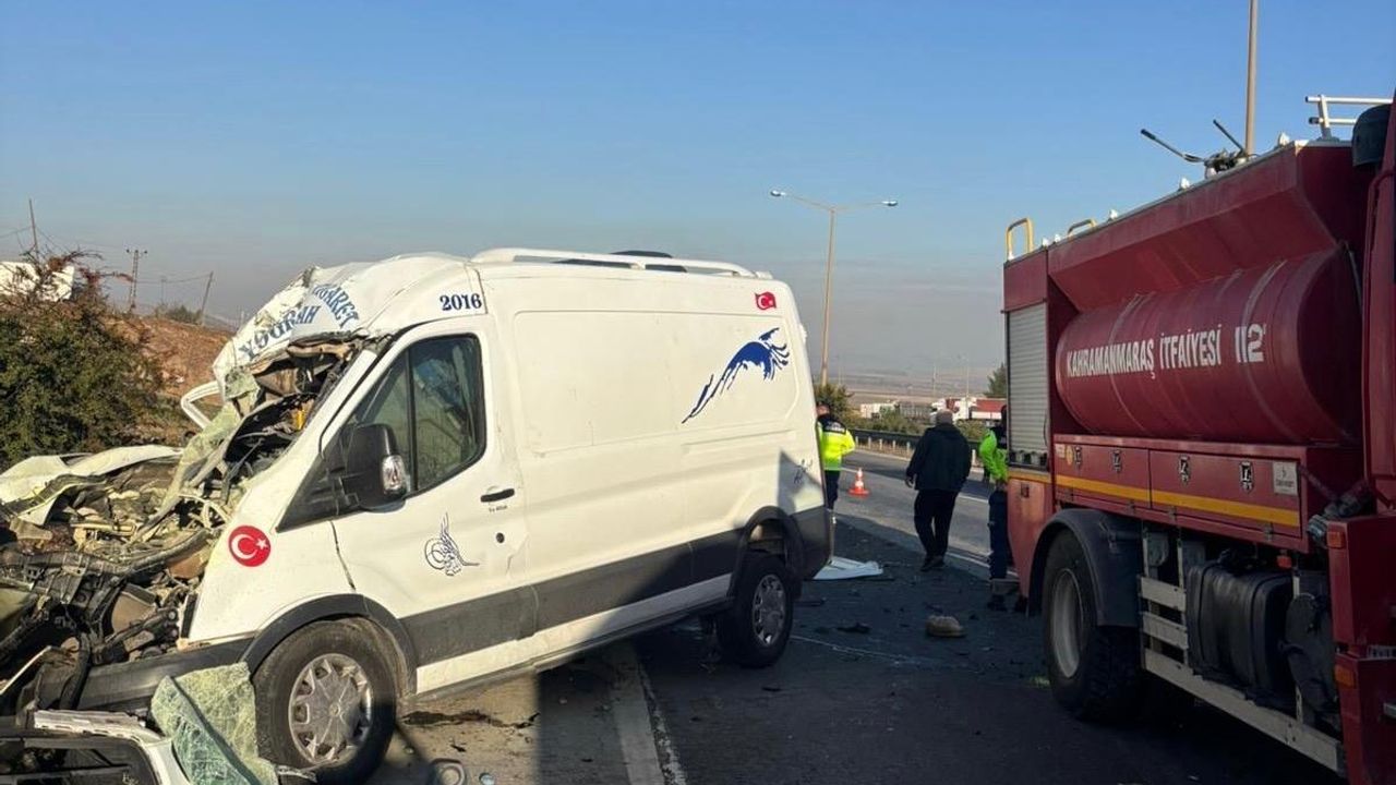 Kahramanmaraş’ta feci kaza: 1 Ölü, 1 Yaralı