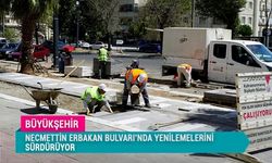Büyükşehir, Necmettin Erbakan Bulvarı’nda Yenilemelerini Sürdürüyor