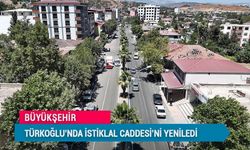 Büyükşehir Türkoğlu’nda İstiklal Caddesi’ni Yeniledi