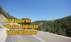 Ali Kayası’na Ulaşım Sağlayan Yol Asfaltlanıyor