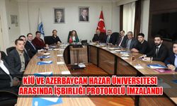 KİÜ VE Azerbaycan Hazar Üniversitesi Arasında İşbirliği Protokolü İmzalandı