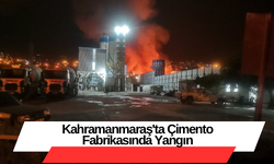 Kahramanmaraş'ta Çimento Fabrikasında Yangın