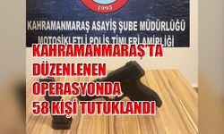 Kahramanmaraş’ta Düzenlenen Operasyonda 58 Kişi Tutuklandı