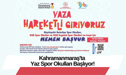 Kahramanmaraş'ta Yaz Spor Okulları Başlıyor!