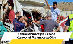 Kahramanmaraş'ta Kazada Kamyonet Paramparça Oldu