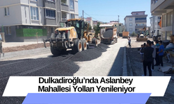 Dulkadiroğlu’nda Aslanbey Mahallesi Yolları Yenileniyor