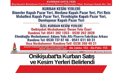 Onikişubat'ta Kurban Satış ve Kesim Yerleri Belirlendi