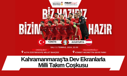 Kahramanmaraş'ta Dev Ekranlarla Milli Takım Coşkusu