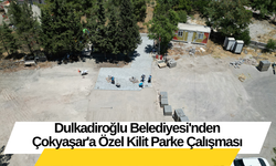 Dulkadiroğlu Belediyesi'nden Çokyaşar'a Özel Kilit Parke Çalışması