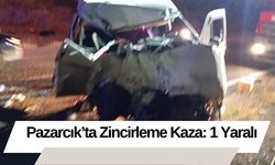 Pazarcık’ta Zincirleme Kaza: 1 Yaralı