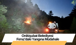 Onikişubat Belediyesi Fırnız’daki Yangına Müdahale