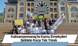 Kahramanmaraş'ta Kamu Emekçileri Şiddete Karşı Tek Yürek