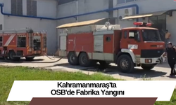 Kahramanmaraş'ta OSB'de Fabrika Yangını