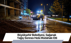 Büyükşehir Belediyesi, Sağanak Yağış Sonrası Hızla Müdahale Etti