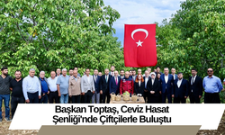 Başkan Toptaş, Ceviz Hasat Şenliği'nde Çiftçilerle Buluştu