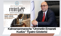 Kahramanmaraş'ta "Ümmetin Emaneti Kudüs" Tiyatro Gösterisi