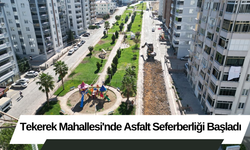 Tekerek Mahallesi'nde Asfalt Seferberliği Başladı