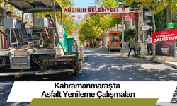 Kahramanmaraş'ta Asfalt Yenileme Çalışmaları