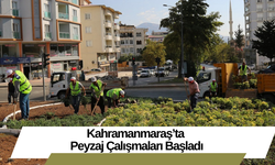 Kahramanmaraş’ta Peyzaj Çalışmaları Başladı