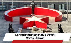 Kahramanmaraş'ta 87 Gözaltı, 35 Tutuklama