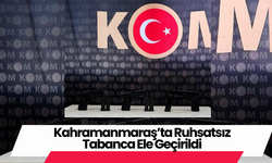 Kahramanmaraş’ta Ruhsatsız Tabanca Ele Geçirildi