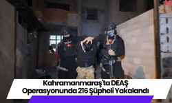 Kahramanmaraş'ta DEAŞ Operasyonunda 216 Şüpheli Yakalandı