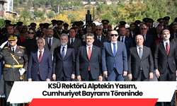 KSÜ Rektörü Alptekin Yasım, Cumhuriyet Bayramı Töreninde