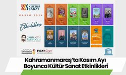 Kahramanmaraş’ta Kasım Ayı Boyunca Kültür Sanat Etkinlikleri