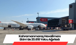 Kahramanmaraş Havalimanı Ekim’de 20.618 Yolcu Ağırladı