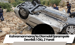 Kahramanmaraş'ta Otomobil Şarampole Devrildi: 1 Ölü, 2 Yaralı