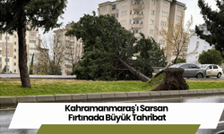 Kahramanmaraş'ı Sarsan Fırtınada Büyük Tahribat