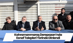 Kahramanmaraş Derepazarı’nda Esnaf Talepleri Yerinde Dinlendi