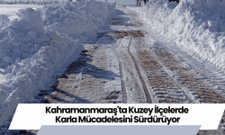 Kahramanmaraş'ta Kuzey İlçelerde Karla Mücadelesini Sürdürüyor