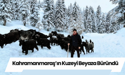 Kahramanmaraş’ın Kuzeyi Beyaza Büründü