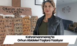 Kahramanmaraş’ta Orhun Abideleri Taşlara Yazılıyor