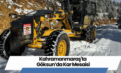 Kahramanmaraş'ta Göksun’da Kar Mesaisi