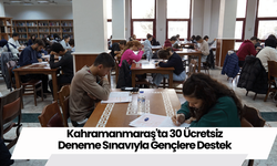 Kahramanmaraş'ta 30 Ücretsiz Deneme Sınavıyla Gençlere Destek