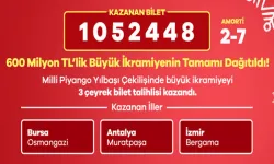 Büyük İkramiyeyi 3 İl Paylaştı! İşte Talihli Numara!