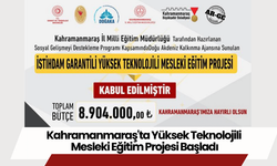 Kahramanmaraş'ta Yüksek Teknolojili Mesleki Eğitim Projesi Başladı