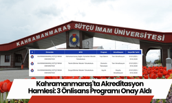 Kahramanmaraş'ta Akreditasyon Hamlesi: 3 Önlisans Programı Onay Aldı