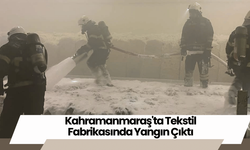 Kahramanmaraş'ta Tekstil Fabrikasında Yangın Çıktı