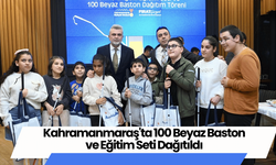 Kahramanmaraş'ta 100 Beyaz Baston ve Eğitim Seti Dağıtıldı