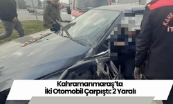 Kahramanmaraş’ta İki Otomobil Çarpıştı: 2 Yaralı