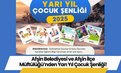 Afşin Belediyesi ve Afşin İlçe Müftülüğü’nden Yarı Yıl Çocuk Şenliği!