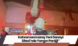 Kahramanmaraş Yeni Sanayi Sitesi’nde Yangın Paniği”