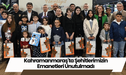 Kahramanmaraş'ta Şehitlerimizin Emanetleri Unutulmadı